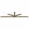 Ekena Millwork Redmond Rough Sawn Timber Gable Bracket, Douglas Fir, 108"W x 27"H x 2"D x 4"F, 6/12 Pitch GBW108X27X0204RED00RDF - alternate 3
